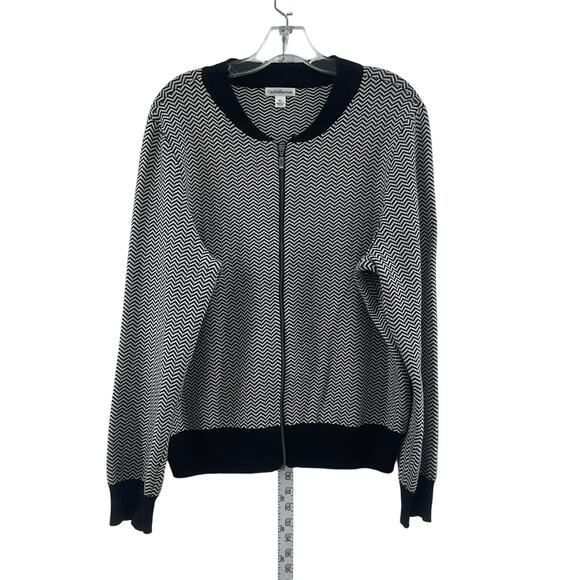 Croft & Barrow Women's Size XL Full Zip Sweater Gray - Picture 1 of 5